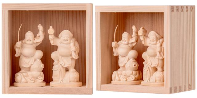  MORITA 定額山壽量院 祈祷開眼 大開運 枡入り恵比寿 大黒天 (小) 