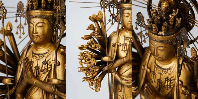 MORITA イスム TanaCOCORO「掌」千手観音〜慶派〜 TC3531 1体