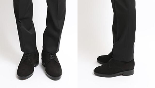 北嶋製靴工業所 KITAJIMA 牛革ヌバックプレーントゥ 7cmヒールアップ