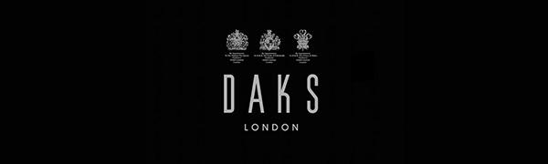 DAKS ハウスチェック ラウンドファスナー二つ折り財布