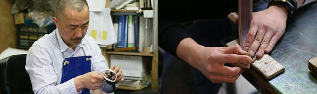 ビスポーク 池之端銀革店 姫路革コインキャッチャー