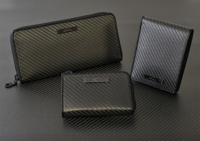 ガジェットリンク FRUH（フリュー） リアルカーボン ラウンドジップウォレット GL026 1個