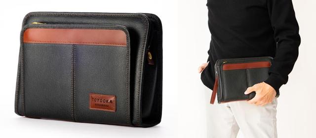 豊岡工房 日本製 ボンディング セカンドバッグ