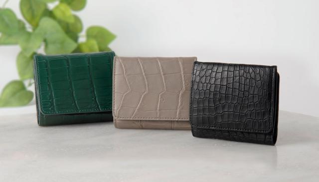 ロダニア マットクロコダイル二つ折り財布 RDOC10286 1個