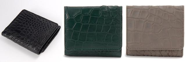 ロダニア マットクロコダイル二つ折り財布 RDOC10286 1個