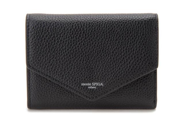 モンテスピガ 牛革メンズ三つ折り財布