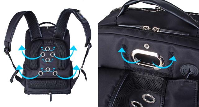 ROBERT KLEIN コンバーチブルファンリュック8712 8712-BLK