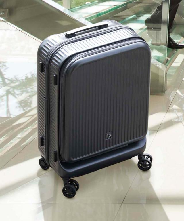 フリクエンターアウラ 機内持ち込み フロントオープン 4輪キャリー 48cm