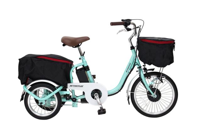 ミムゴ e-parton PLUS ノーパンク ロータイプ電動アシスト三輪自転車 特別セット