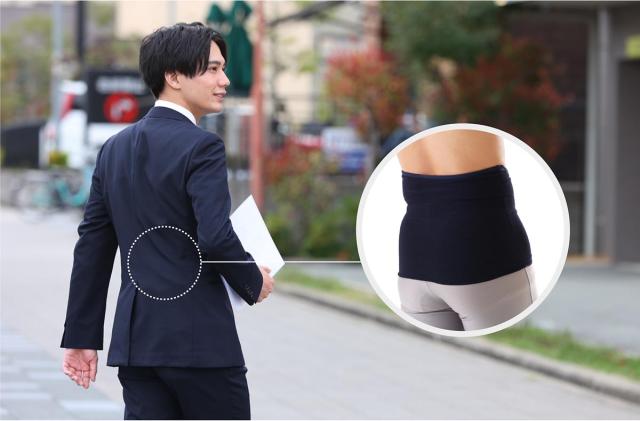 ピーエーエス 作業療法士開発 巻くだけ動きやすい 日常の快適姿勢をサポートする2WAY体幹サポーターFitto（フィット）