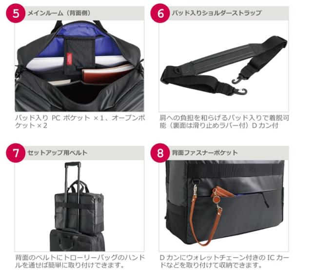 マンハッタンパッセージ ウェルオーガナイズド ブリーフケース プラス2.1 #3310 1個