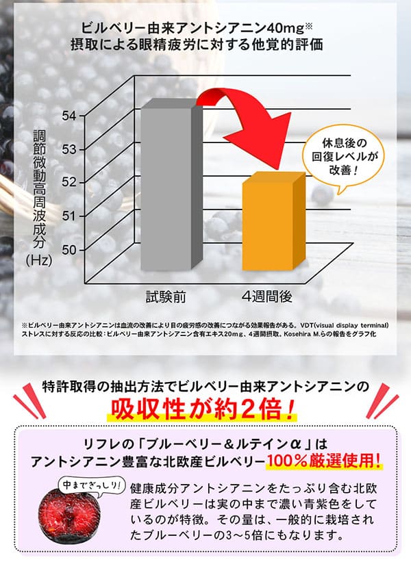 リフレ ブルーベリー＆ルテインα 3400