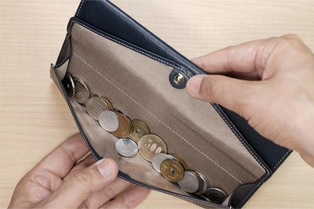 彩香 ハンドワーク 小銭が入る薄い長財布 MHW-007 1個