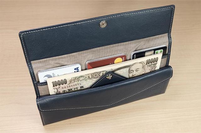 彩香 ハンドワーク 小銭が入る薄い長財布 MHW-007 1個