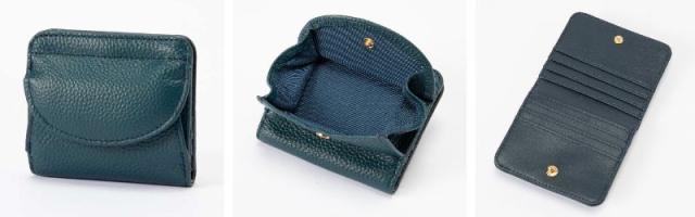 小田清 豊岡工房 日本製 牛革コンパクト財布