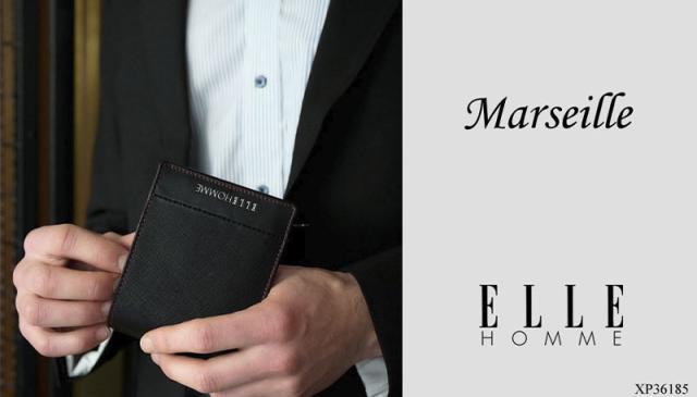 プレリー ELLE HOMME(エルオム) マルセイユ 二つ折り財布(小銭入れ有) 1個