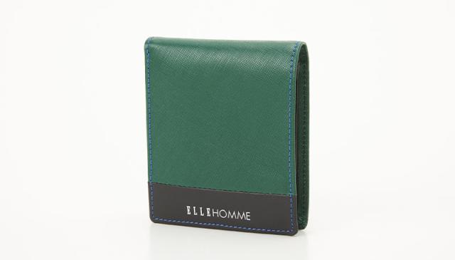 プレリー ELLE HOMME(エルオム) マルセイユ 二つ折り財布(小銭入れ有) 1個