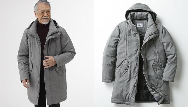 ハワード ユナイテッド 撥水8ポケットフード付ダウンロングコート