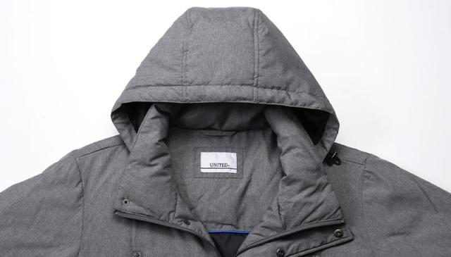 ハワード ユナイテッド 撥水8ポケットフード付ダウンロングコート