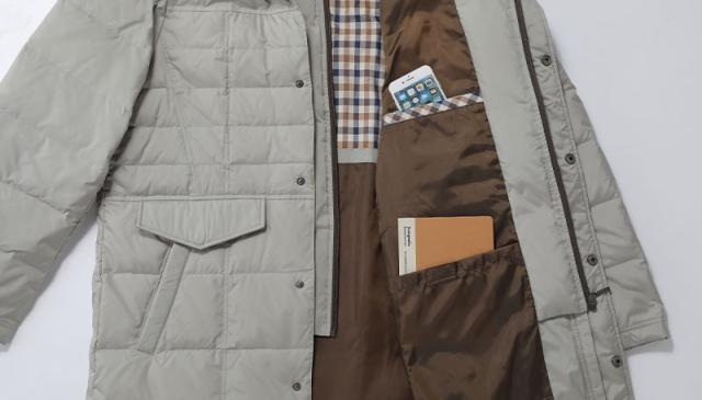 ハワード ユナイテッド フード付撥水ダウンロングコート 3U5-63068 1着