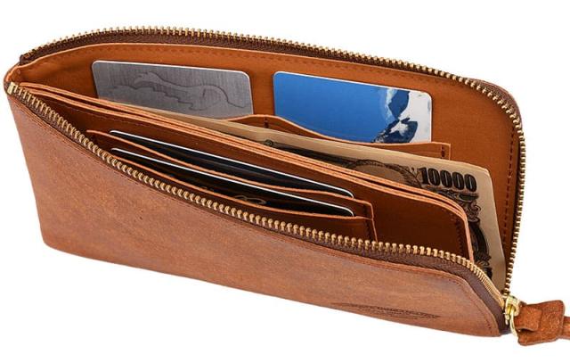 ビスポーク 池之端銀革店 プエブロレザー L字長財布 OT-WL016 1個の