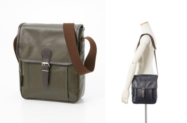 平野鞄 ブレザークラブ ツイル撥水コーティング 縦型フラップショルダー