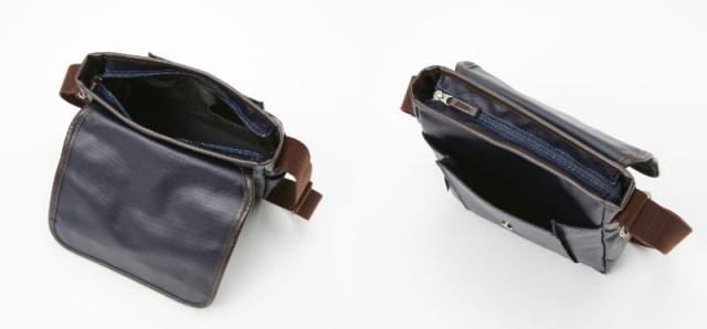 平野鞄 ブレザークラブ ツイル撥水コーティング 縦型フラップショルダー