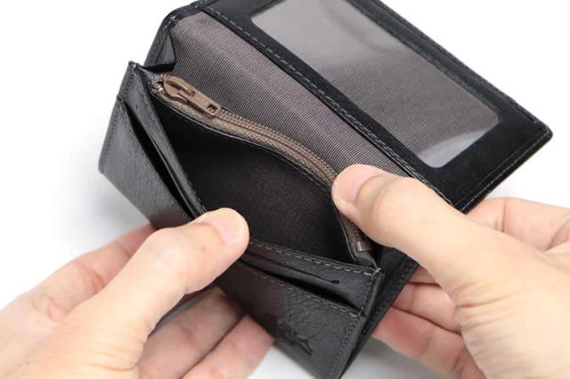 祥力 革職人 レザーファクトリー デュアルライン 小銭が入る多ポケットパスケース 1個