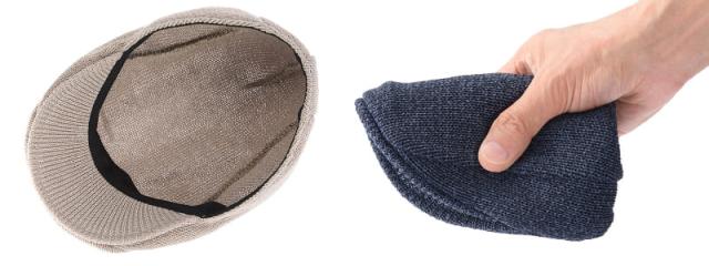 ビスポーク 岡本帽子 美濃和紙 ニットハンチング OK-001 1個の通販はau