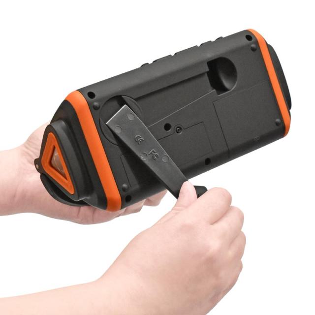 クマザキエイム Solpa 手回し ソーラー蓄電ラジオ チャージオ ラムダ SL-091 1台