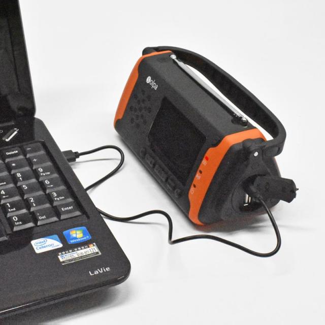 クマザキエイム Solpa 手回し ソーラー蓄電ラジオ チャージオ ラムダ SL-091 1台