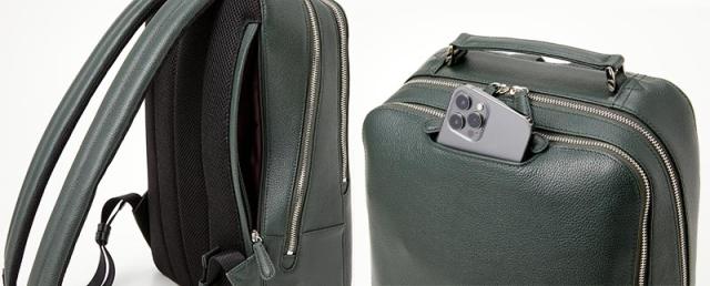  平野 ハミルトン 牛革2ルーム式リュック B4対応