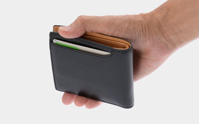 ビスポーク ミラグロ 伊・ボナウド社 パルメラートゴート 二つ折り財布