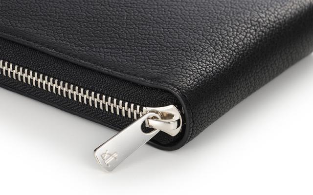 ビスポーク ミラグロ 姫路産ヌメゴート ラウンドファスナー長財布