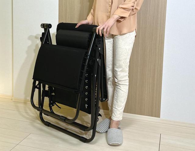 マリン商事 無段階調整リクライニングチェアー（サイドテーブル付き）