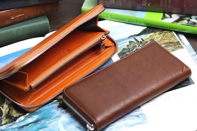 祥力 革職人 レザーファクトリー デュアルライン スマートラウンドファスナー長財布 DU006