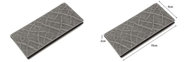 札室のマチをなくし、小銭室もない、“薄さ”にこだわった長財布です。