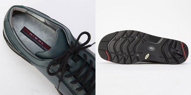 金谷製靴 カネカ ソフト牛革レースアップカジュアルシューズ 5E