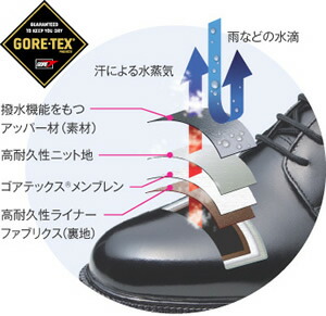 ゴアテックス構造図