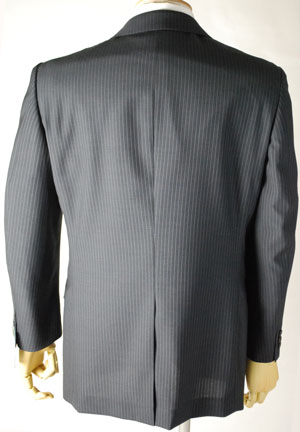 夏用 チャコールグレーのドーメルスーツ 【衿巾8cm〜8.4cm】：RM353【A体6・AB体6・AB体7】シングル【2B×1掛け★パンツ裾未処理】メンズ 紳士 サマーフォーマル ビジネススーツ オフィス