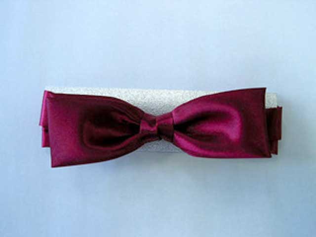 蝶タイ（エンジ）