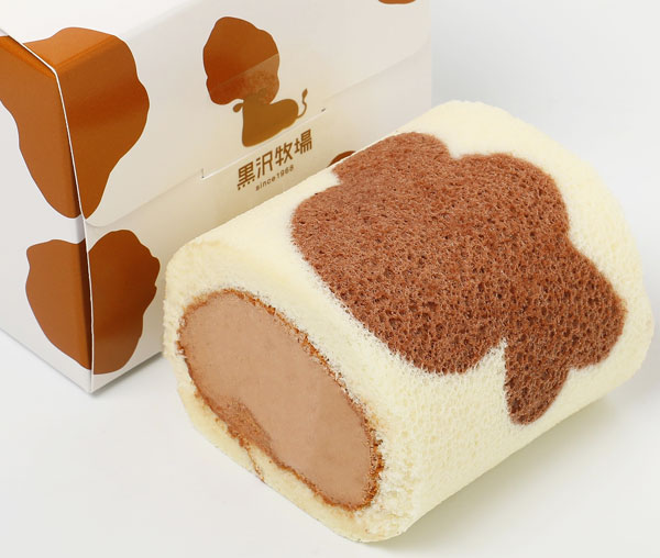 ミルクロールケーキ1本 牛柄 アイス