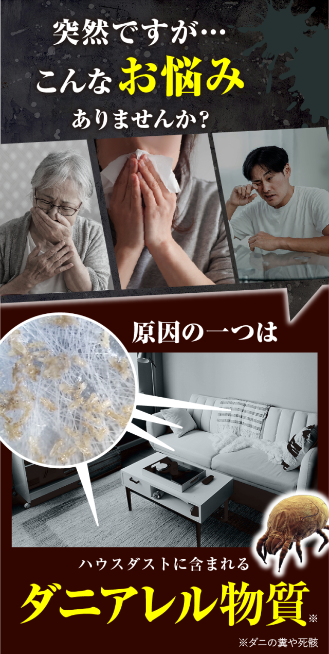 ダニコロリ・アレルフリー  ハウスダスト スプレー ハウスダスト抑制スプレー ハウスダスト無力化 アレル物質不活性化 アレル物質低減 ダニよけ ダニ除け ダニ避け ダニ対策 ダニアレルゲン対策 ハウスダスト アレルギー スプレー 花粉対策 消臭 除菌