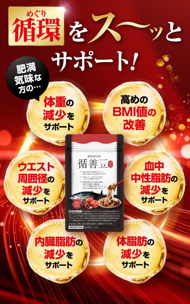 循善豆 納豆キナーゼ 納豆 納豆菌 ナットウキナーゼ