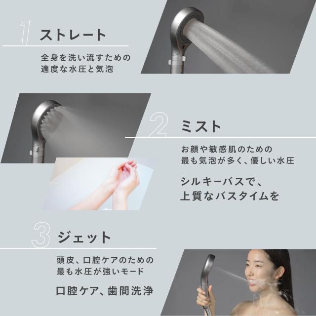 noend オーガニックファインバブル増圧版 NB-SH-002 dショッピング |Noend オーガニックファインバブル シャワー