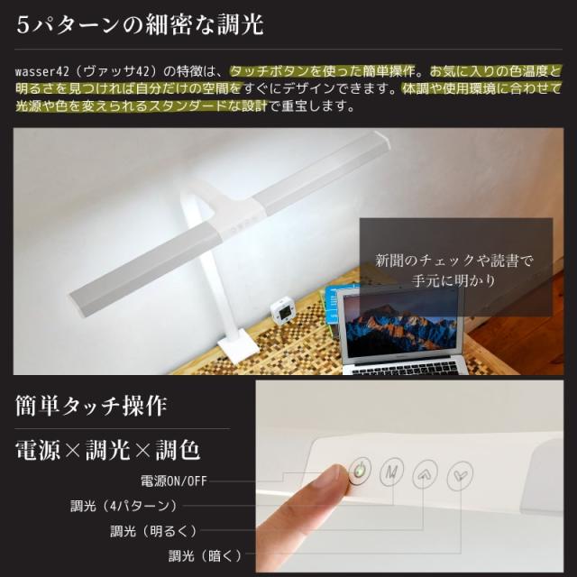 LEDデスクライト クリップ式 LEDライト 電気スタンド