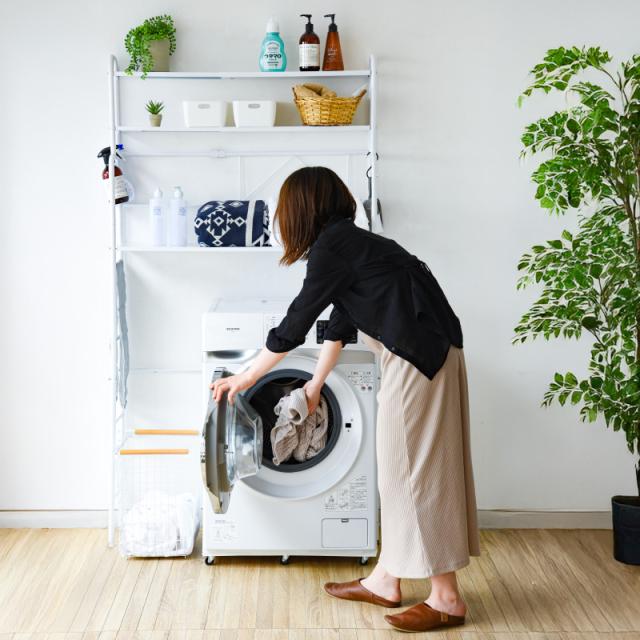 ランドリーラック 3段 ランドリーラック 伸縮