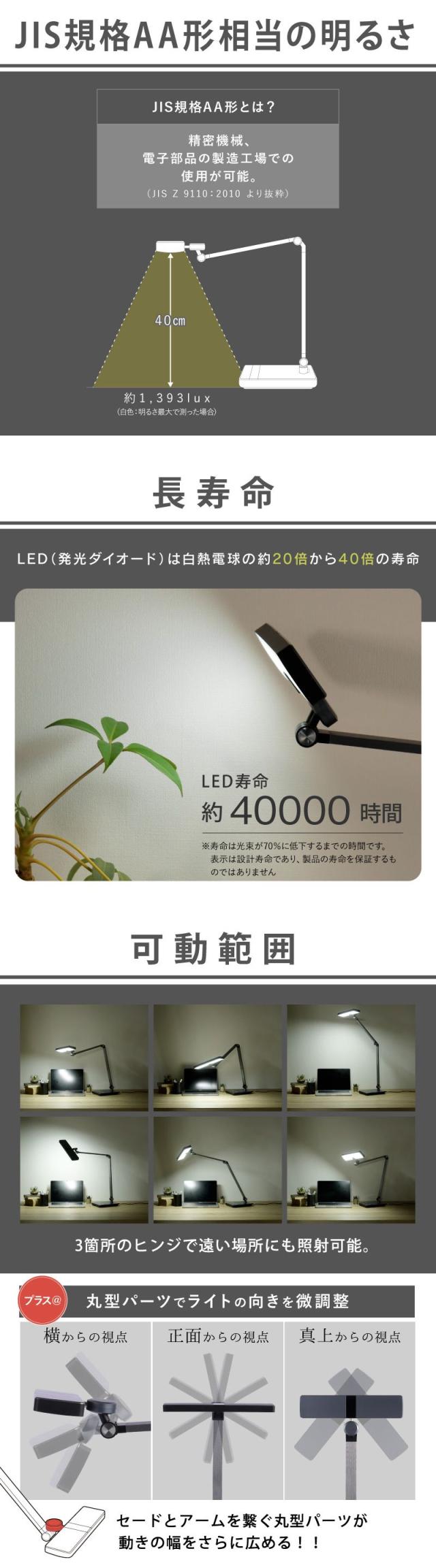 デスクライト LED デスクスタンド 電気スタンド スタンドライト おしゃれ ledライト 