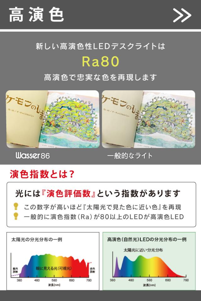 デスクライト ペン立て付 LED 省スペース型 調光 調色 JIS規格