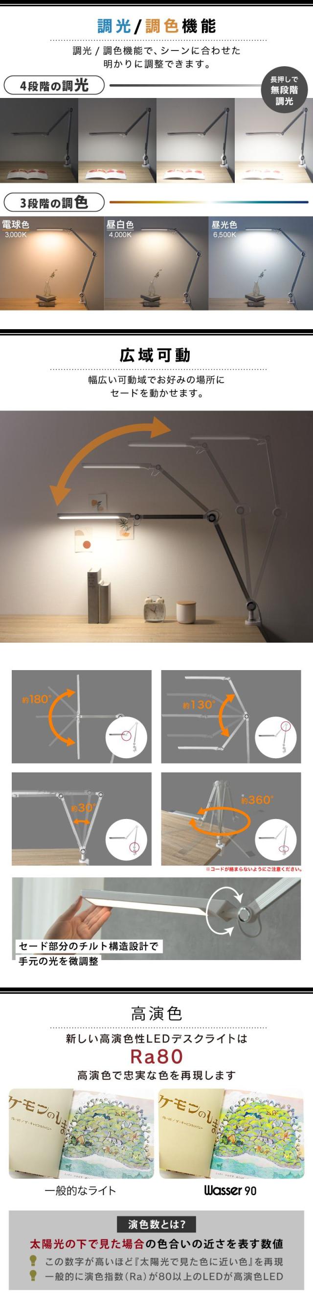 デスクライト LED デスクスタンド 電気スタンド スタンドライト おしゃれ ledライト 